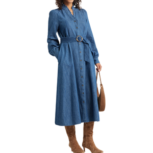 Vestidos Vaqueros para Mujer, Personalizables, Tela Cómoda, Venta al por Mayor, Muestra Gratis, Mejor Calidad - Product Image 4