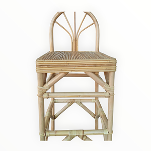 Taburete de Bar Tradicional de Mimbre y Ratán con Estructura de Madera, Apariencia Antigua, para Uso Comercial, Hogar, Bar, Hotel, Instalaciones de Ocio - Product Image 4