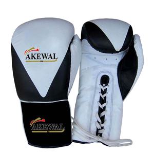 Akewal Unisex Genuine Cowhide Leather Boxing <b>Gloves</b> With Custom Printed Training Fighting <b>Gloves</b> <b>Lace</b> up Competition Boxing - Product Image 1