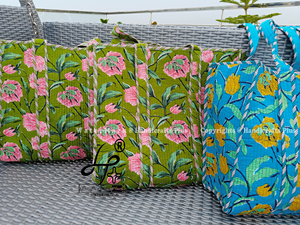 Large Cotton Quilted Wholesale Tote Bag <b>Carry</b> <b>On</b> Weekender Block Print Outdoor Travel <b>Luggage</b> Bags Custom Logo Handmade Tote Bag - Product Image 5