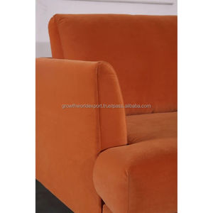 2025 moderno mechón Chesterfield diseñador 3 plazas marrón claro sofá de cuero genuino sofá cama personalizable para escuelas hoteles - Product Image 2
