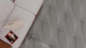 Moderno Vietnam 60x60 Azulejos de porcelana Premium Gris oscuro Acabado mate Antibacteriano Antideslizante para pisos/paredes de hoteles y habitaciones - Product Image 4