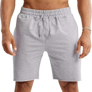 Men's Gray Cotton Bermuda Shorts Drawstring Waist Casual Loose Fit Breathable Pocket Design Mid Rise Knitted Fabric - Product Image 6