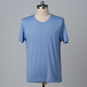 Custom <b>Polyester</b> Spandex T-shirts Man Sports Training <b>Tshirt</b> Wholesale Gym Fitness Tee Blank T Shirt for Men v neck - Product Image 5