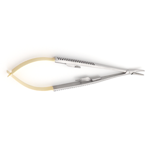 Oferta Especial: Portaagujas Castroviejo Curvo TC 1.2mm 14cm, Instrumento Microquirúrgico de Precisión en Acero Inoxidable - Product Image 4