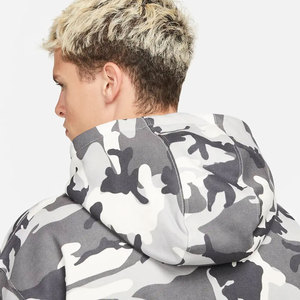 Men's Camouflage Hooded <b>Sweatshirt</b> Regular Fit French Terry 100% Polyester Breathable Casual Autumn Wear - Product Image 3
