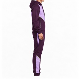 Conjunto Deportivo Unisex de Dos Piezas, Chaqueta con Cierre y Pantalones Deportivos a Juego, Poliéster/Algodón, Secado Rápido, Transpirable, para Gimnasio, Entrenamiento, Ropa de Equipo - Product Image 5