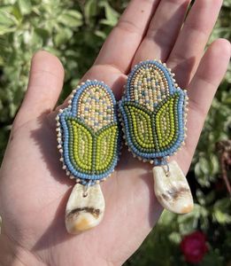 Pendientes de Cuentas para Mujer, Regalo de Recuerdo, Pendientes Boho Hechos a Mano en India, a Precio Económico - Product Image 6