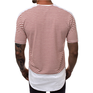 ออกแบบโลโก้ตามสั่ง เสื้อยืดผู้ชายทรงหลวม บริการ OEM เสื้อยืดแขนสั้นสำหรับฤดูร้อน ขายออนไลน์ เสื้อยืดพิมพ์ลายผู้ชาย - Product Image 3