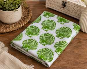 Tela Popelina Estampada Botánica Verde, 53/54 Pulgadas, Blanca, Estilo Náutico, Textil para el Hogar, Tejido de Peso Medio, 100% Algodón, 100GSM - Product Image 2