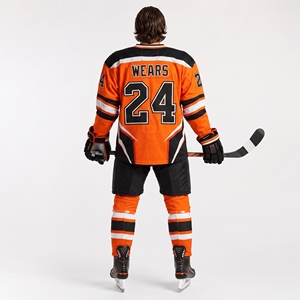 <b>Athletic</b> ice hockey uniform providing breathable comfort premium construction and superior mobility for competitive play - Product Image 2