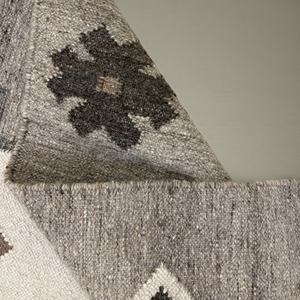 Alfombra Kilim de Lana Auténtica Tejida a Mano con Diseño Abstracto Moderno, Ecológica y Hecha a Mano para Sala de Estar - Product Image 6