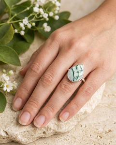 A+++ Natural White Solar Quartz Gemstone <b>Ring</b> Solid 925 Sterling Silver Oval Cut Bezel Setting Third Party Certified - Product Image 5