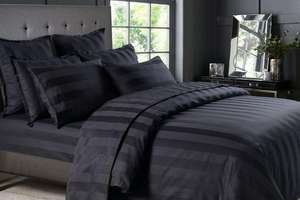 Ensemble de literie matelassé classique personnalisable de luxe noir botanique 10 pièces, en polyester 100% doux de qualité supérieure, 400TC, imprimé en fibre de polyester - Product Image 2