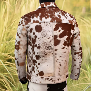 Produit le plus populaire : Vestes en cuir de vachette pour hommes, nouvelle arrivée, légères et confortables, pour adultes. - Product Image 3