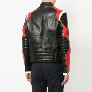 เสื้อแจ็กเก็ตหนังลำลองสำหรับผู้ชายเสื้อแข่งรถยนต์แบบเรียบง่ายระบายอากาศได้ดีทันสมัยออกแบบได้ตามต้องการความสบายสูงสุด - Product Image 3