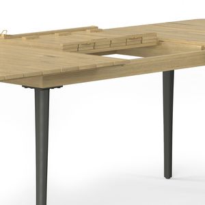 Tavolo da Pranzo Estensibile in Teak Chiaro per Uso in Spiaggia - Product Image 5