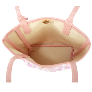 Sac à main rose à imprimé floral de grande capacité pour femmes, sac à bandoulière léger de haute qualité pour l'été - Product Image 6