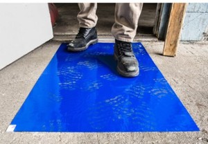 Tapis adhésif antibactérien de qualité médicale pour salle blanche, tapis collant PE pelable, tapis de sol adhésif 600 mm pour le contrôle de la contamination par la poussière - Product Image 5