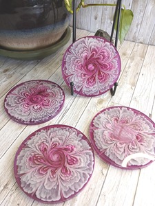 Handmade High Quality Luxury Eco-Friendly Resin <b>Coasters</b> <b>for</b> <b>Drinks</b> Handcrafted From India Customized Color - Product Image 6