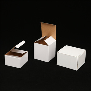 Biểu tượng tùy chỉnh thiết kế sóng gửi thư bao bì đồng bằng màu trắng vận chuyển hộp carton - Product Image 3