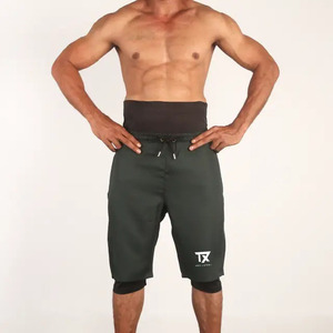 Wholesale Men's Islamic Modest Shorts Arawa Premium Double <b>Layer</b> Woven <b>Mid</b> Knee Length Quick Dry Shorts for Sports Swimming Gym - Product Image 6