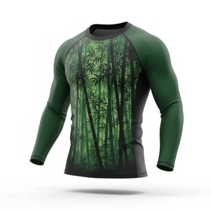 Rashguard MMA uni en Spandex/Polyester à séchage rapide, personnalisable par impression numérique, pour Jiu-Jitsu, Grappling et BJJ, vente en gros - Product Image 3