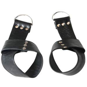 Collier de cou réglable en peau de mouton avec anneau en D frontal de 4,5 cm de largeur pour jeux de contrainte BDSM - Product Image 3