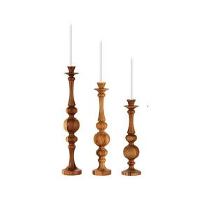 Porte-bougie décoratif en bois conçu pour la mise en valeur des étagères et l'amélioration de l'éclairage d'ambiance - Product Image 3
