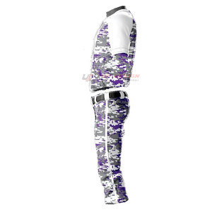 ชุดเบสบอลแบบสั่งทำพิเศษ ระบายอากาศได้ดี ผลิตด้วยเทคนิค Sublimation ผ้าโพลีเอสเตอร์ 100% สีและขนาดตามสั่ง เสื้อผ้ากีฬาทีมชายหญิง ผลิตในปากีสถาน - Product Image 3