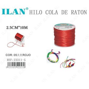 Corda Rossa per Braccialetti Ilan Hilo Cola De Raton 2.5mm 10M - Product Image 3