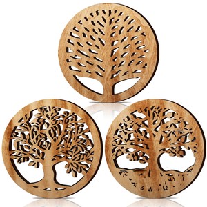 Posavasos y salvamanteles de madera de pino con agregado de piedra de río, OEM, personalizados, al por mayor |   Aqdus Saleem India - Product Image 4