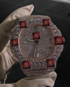 Reloj de Diamantes Unisex de Lujo de 42 mm, Analógico, Mecánico, Cristal de Zafiro, Correa de Acero Inoxidable, Cierre Plegable, Alarma de Alta Calidad - Product Image 4