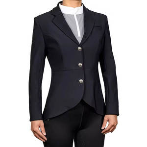 Waterproof Windbreaker <b>Equestrian</b> Jacket for Women Winter Sports Riding Coat Cotton/Polyester Material Custom Logo Brand - Product Image 4