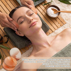 Top Rated Himalayan Pink Salt Massage Stones Spa Wholesale Price Himalayan Pink Salt Massage Stones - Product Image 3