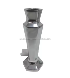 Prix de gros Vase à fleurs en aluminium Pot à fleurs en nickel pour la décoration du salon fait à la main par Azora industries - Product Image 5