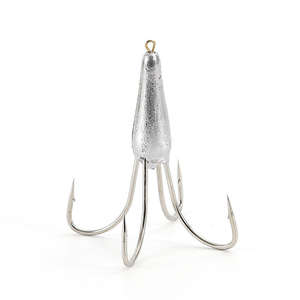 Hameçon triple en acier à haute teneur en carbone avec lest plombé - Polyvalent pour la pêche en eau douce et en eau salée par zuol - Product Image 3