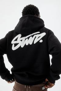 เสื้อฮู้ดดี้โอเวอร์ไซส์ผู้ชาย Dream Stunt ผ้าฝ้าย 100% เฟรนช์เทอร์รี่ สำหรับโลโก้ด้านหลัง สไตล์สตรีทแวร์ ฤดูหนาว มีกระเป๋า - Product Image 1