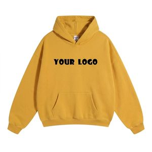 Unisex Luxury Pullover <b>Hoodie</b> 100% Cotton Custom Logo Printing Embroidery Solid Streetwear Brand Hooded Blank <b>Plain</b> Sweatshirts - Product Image 4