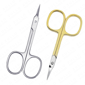 Ciseaux à cuticules de qualité supérieure en argent et or, en acier inoxydable, ciseaux à ongles pour manucure, logo personnalisé, OEM, marque privée, vente en gros - Product Image 4
