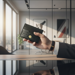 WRIZA Slim Genuine Leather RFID Card <b>Holder</b> Wallet for Men Women 6 Slots Lightweight Minimalist Credit Card Case - Product Image 3