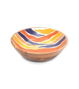 Bol de service en bois enduit d'émail au design moderne Meilleure vente Bol de service en bois réutilisable multifonctionnel pour plats de cuisine moderne - Product Image 3