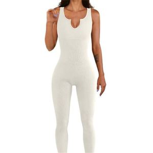 Nuevo Mono Deportivo Ecológico sin Costuras de Una Pieza para Mujer, sin Mangas, con Control de Abdomen y Largo Completo - Product Image 2
