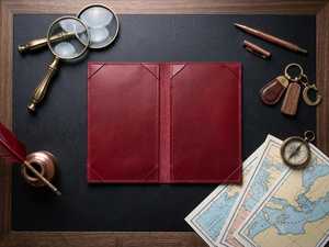 <b>Top</b> Grain Leather Luxury Waterproof Heavy Duty Menu Holder Restaurant Bill Folder Custom Logo Menu <b>Covers</b> Guest Directory - Product Image 3