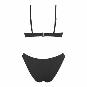 Bikini de Dos Piezas Personalizado para Mujer, Color Negro Sólido, Conjunto de Bikini Simple y Liso para Mujer, Conjuntos de Bikini Personalizados para Mujer - Product Image 6