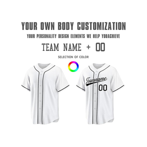 Maillot de baseball tendance pour hommes et femmes, respirant, séchage rapide, logo personnalisé imprimé, petite taille, faible MOQ, maillot de sport d'équipe - Product Image 5