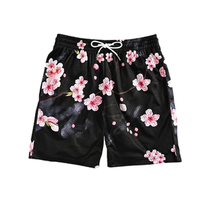 Shorts de sport pour hommes de style hip-hop avec logo personnalisé de haute qualité, vente en gros d'usine, shorts de basket-ball imprimés par sublimation - Product Image 1