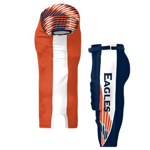 Professional American Football Uniform Full Customizable Breathable Short Sleeve 7-<b>Padded</b> <b>Pants</b> Adult Sportswear Printed - Product Image 3