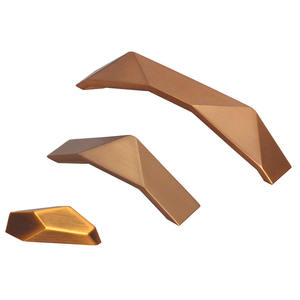 Tiradores de Cajón Color Cobre Champán, Perillas Metálicas para Cómodas, Herrajes Modernos para Puertas de Gabinetes de Cocina, Manijas para Armarios - Product Image 3