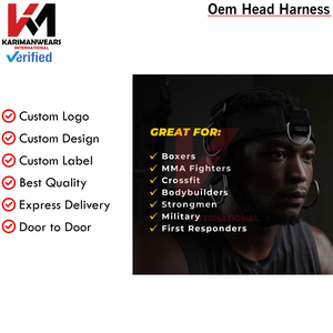 Harnais de musculation pour hommes et femmes, entraînement du cou, entraîneur de force, bande de résistance, fournisseur OEM - Product Image 6